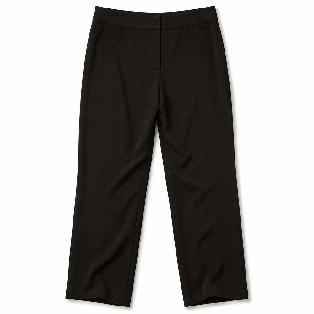 Armani Collezioni Womens 6 Black Straight Leg Dress Pants Trousers Office